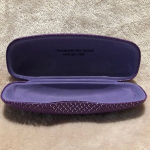 Purple eyeglass case